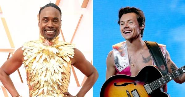 Billy Porter and Harry Styles