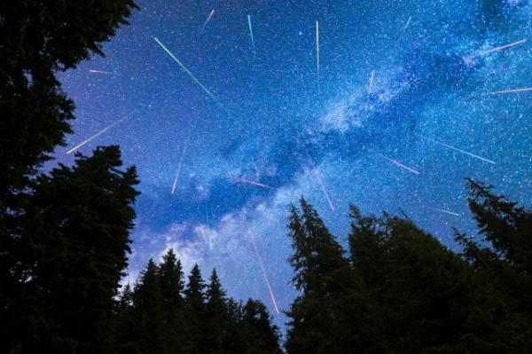 A view of the stars of the blue Milky Way