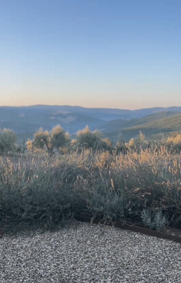 She shared a glimpse at the breathtaking Tuscany countryside (Picture: Instagram/ Andreza.Cooper)