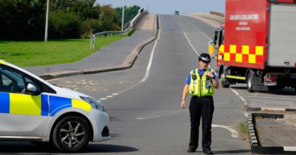 A major incident has been declared after a bus crash on the Cleddau Bridge (Picture: Google) 