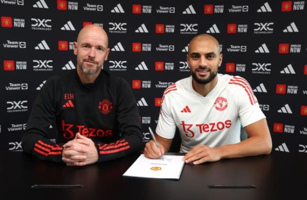 Manchster United Unveil New Signing Sofyan Amrabat