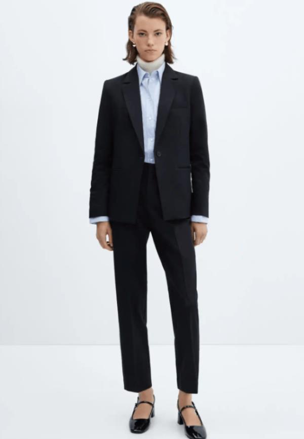 Mango straight suit trousers - ￡35.99