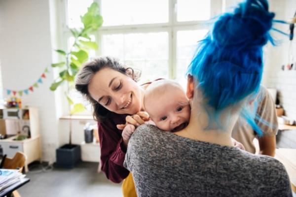 Grandmother with daughter and grandson