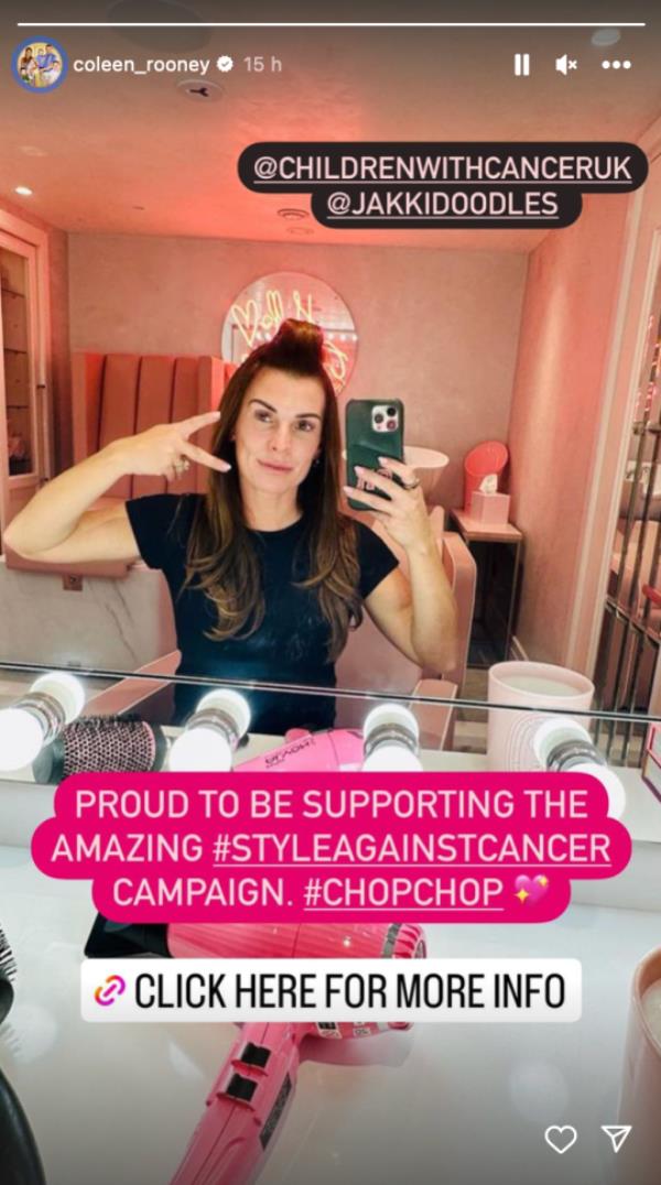 Coleen showed her support (Picture: Instagram @colleen_rooney)