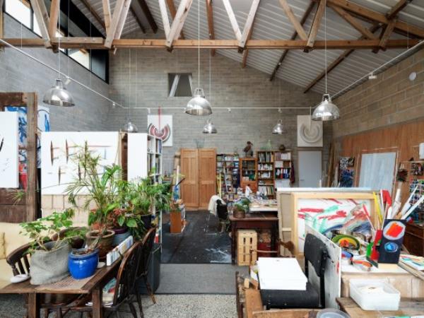 The home is used for Suzanne's studio space as well as living