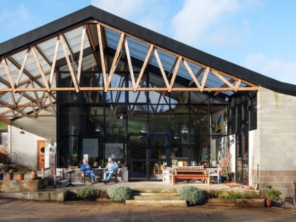 The home is a renovated cowshed with lots of the original features