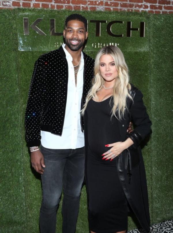 Pregnant Khloe Kardashian and Tristan Thompson