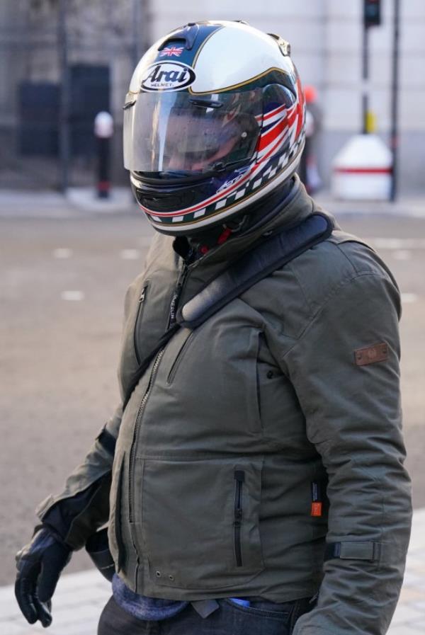 Former Metropolitan Police officer Alan Hall arrives the City Of Lo<em></em>ndon Magistrates' Court to be sentenced at a later date after sending grossly offensive racist messages. Six officers - Robert Lewis, Anthony Elsom, Trevor Lewton, Peter Booth, Alan Hall, and Michael Chadwell, were charged with offences under the Communications Act 2003 after a BBC Newsnight probe found that inappropriate communications were shared within a closed WhatsApp group. Picture date: Mo<em></em>nday November 6, 2023. PA Photo. See PA story COURTS WhatsApp . Photo credit should read: Jo<em></em>nathan Brady/PA Wire