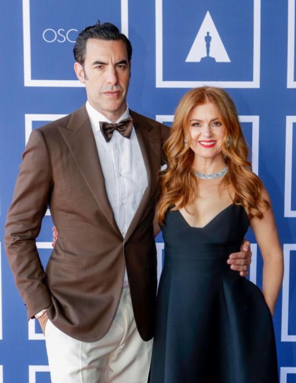 Sacha Baron Cohen and Isla Fisher