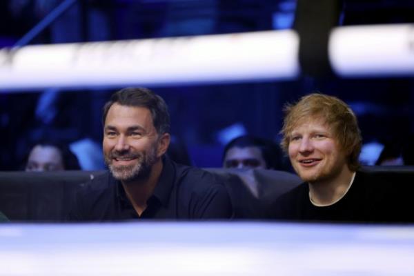 Eddie Hearn and Ed Sheeran