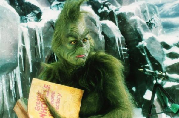 Editorial use only. No book cover usage. Mandatory Credit: Photo by Ron Batzdorff/Imagine Ent/Kobal/REX/Shutterstock (5878979a) Jim Carrey The How The Grinch Stole Christmas - Grinch - 2000 Director: Ron Howard Imagine Ent Family