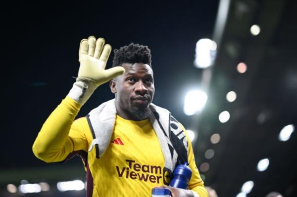 Manchester United goalkeeper Andre Onana